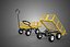 LKW-PLATTFORM MIT METALLGITTER, FALTBARER NUTZWAGEN, ABNEHMBARE SEITEN