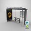 3D Bus Stop in Washington