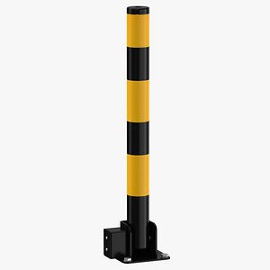 Parking Bollard Open and Folded