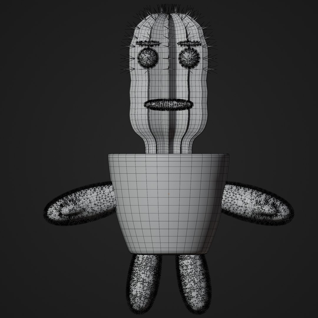 Cute Cactus Character 3D Model - TurboSquid 2288638