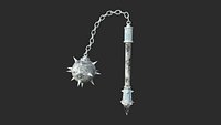 Medieval Flail 05 Frost - Character Fantasy Weaponry