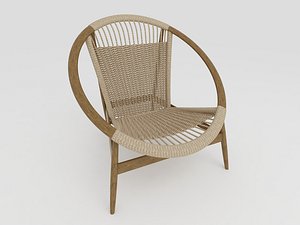 modern rope armchair 3D
