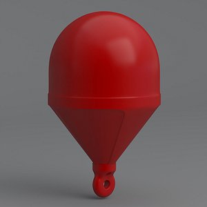 3D model Sea Buoy Red