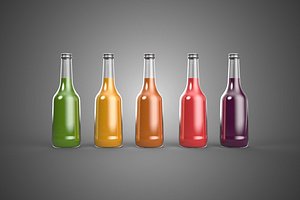 MIXED FRUIT VEGETABLE JUICE GLASS BOTTLE CROP VEGGIE COLLECTION