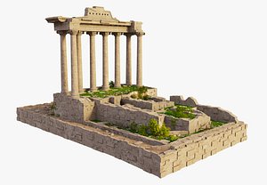 Temple of Saturn Roman Forum 3D model