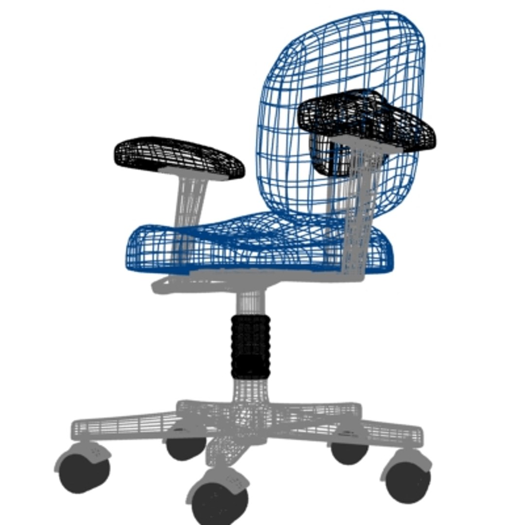3d Rigged Office Chair Lws