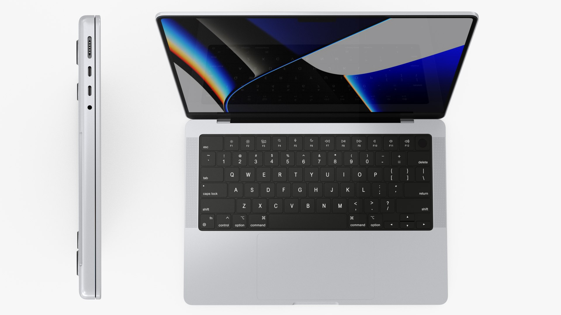 3D Apple MacBook Pro 14 Inch Silver - TurboSquid 1853453