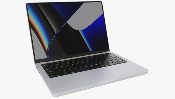Apple MacBook Pro14インチシルバー3Dモデル - TurboSquid 1853453