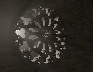 medieval church rose window