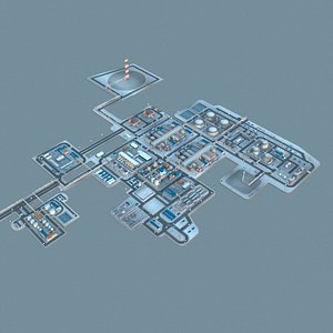 LNG plant 3D