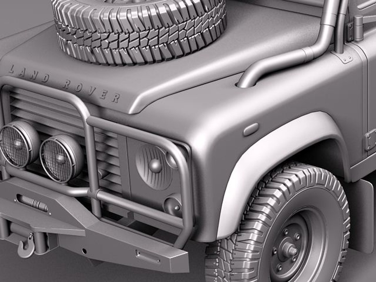 Land Rover Landrover Defender 3d Model