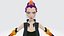 Midpoly Cyberpunk Female Character