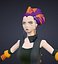 Midpoly Cyberpunk Female Character