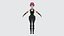 Midpoly Cyberpunk Female Character