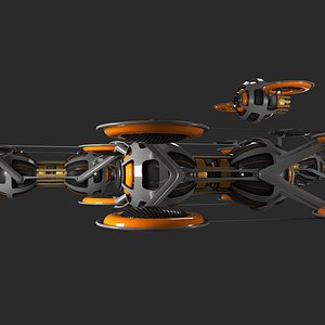 fleet drones 3D model