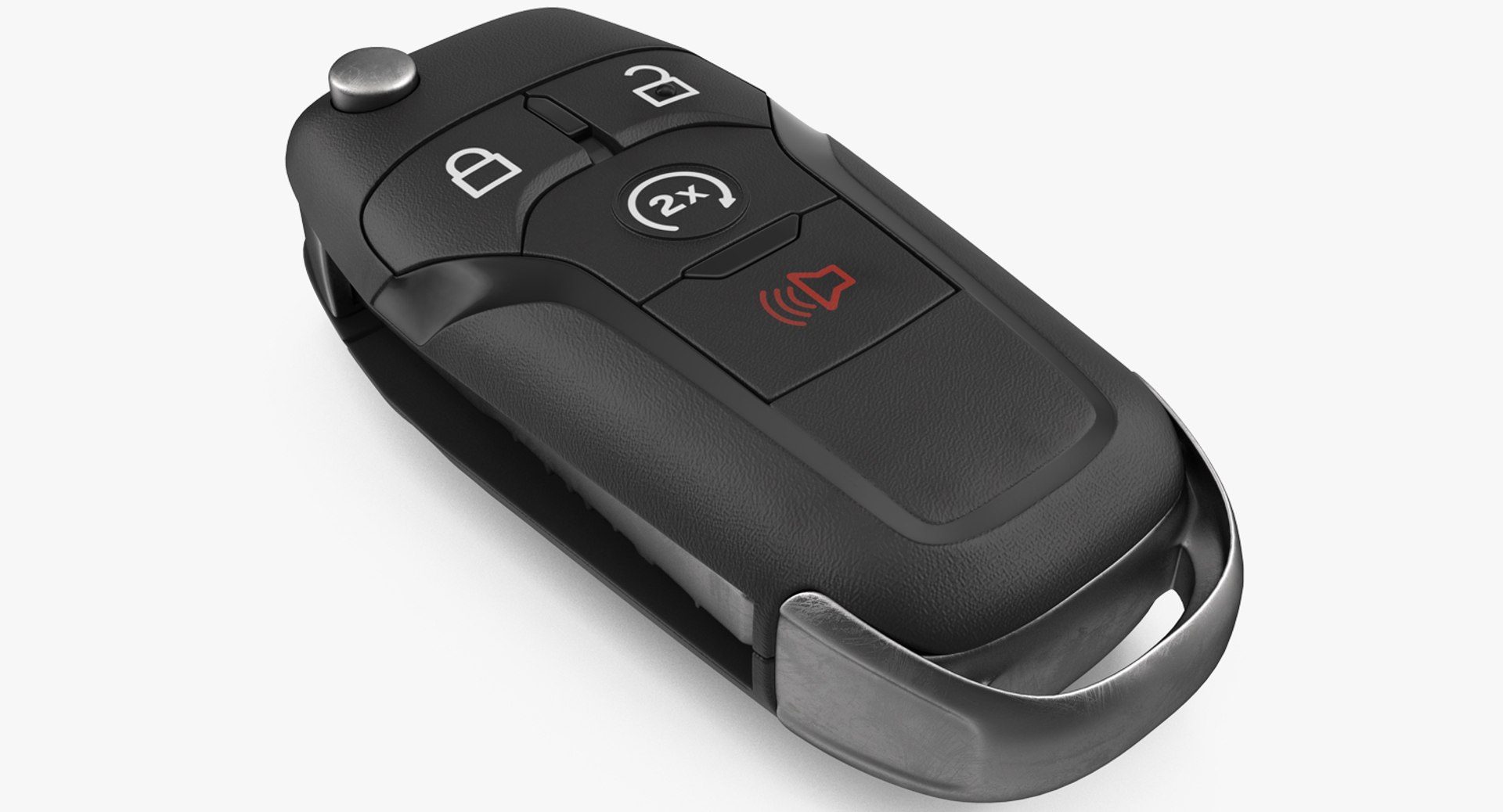 Car Flip Key Folded 3D model preview