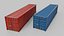 Shipping Containers Set - Customizable with Interior and Exterior