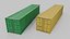 Shipping Containers Set - Customizable with Interior and Exterior