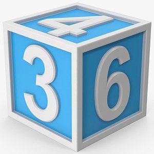 Number Cube 3D model