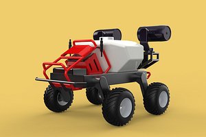 VEHICLE SPRAYER AUTONOMOUS UNMANNED ROBOT TRACTOR GROUND FIELD model