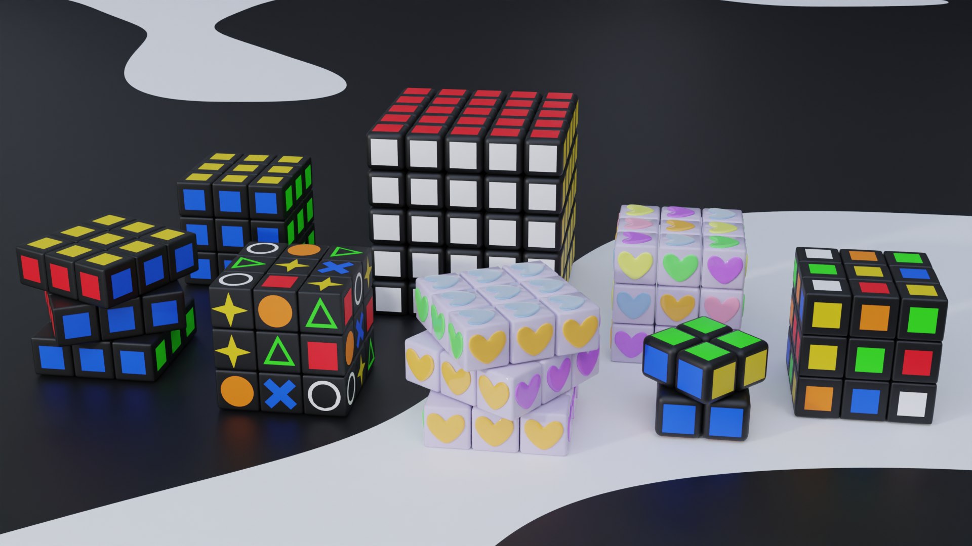 3D Rubiks cube pack model - TurboSquid 2172184