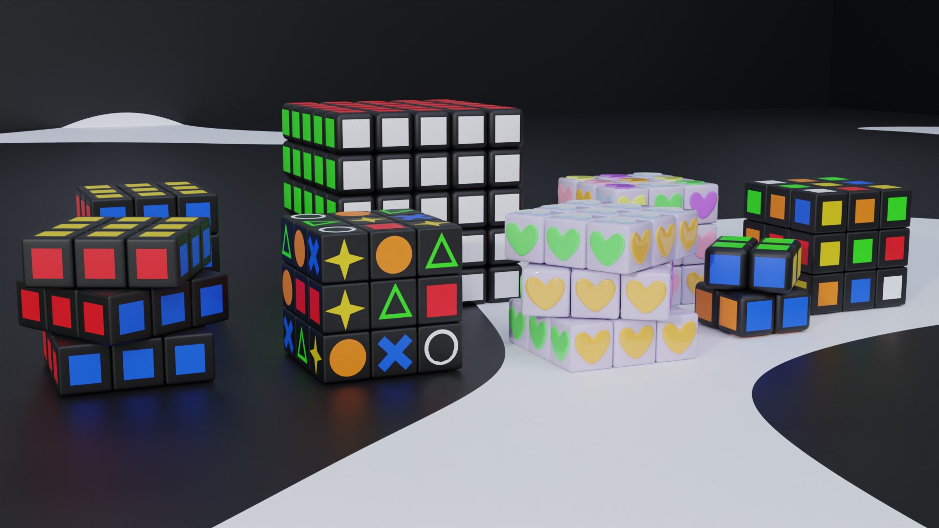 3D Rubiks cube pack model - TurboSquid 2172184