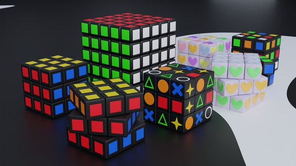 modelo 3d paquete de cubos de rubik - TurboSquid 2172184