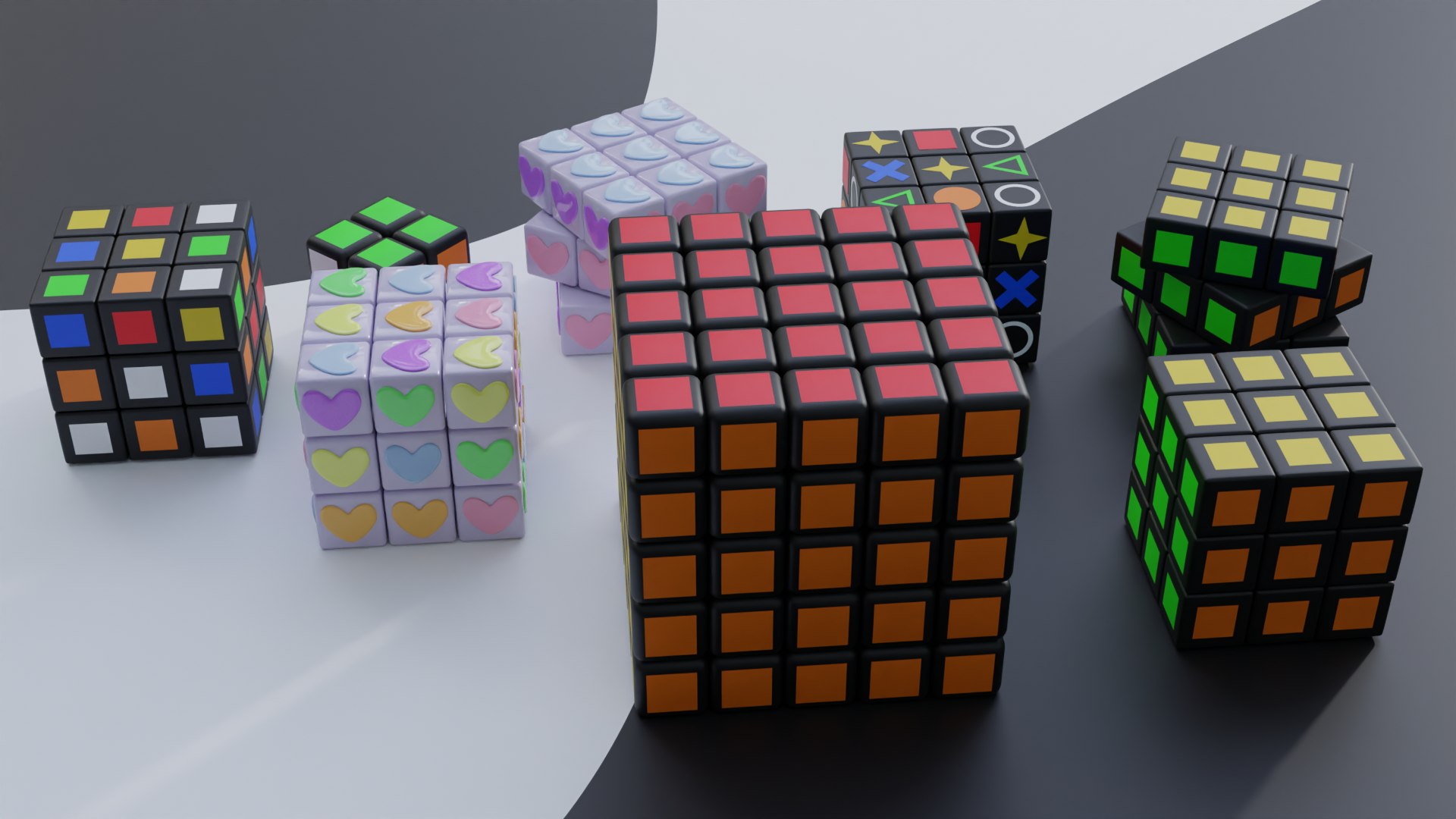 3D Rubiks cube pack model - TurboSquid 2172184