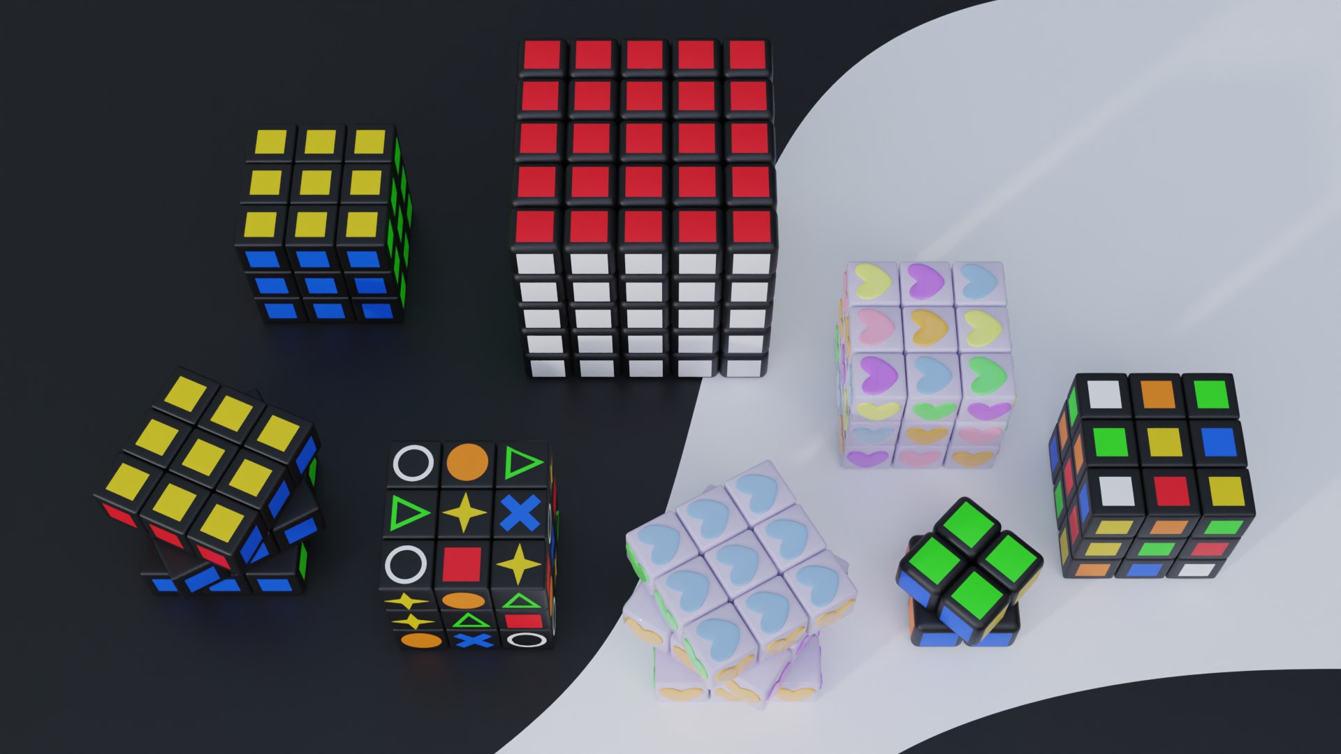 3D Rubiks cube pack model - TurboSquid 2172184