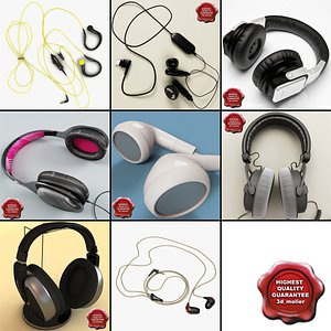 headphones v4 3d max