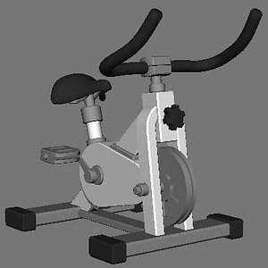 spinning bike 3d model