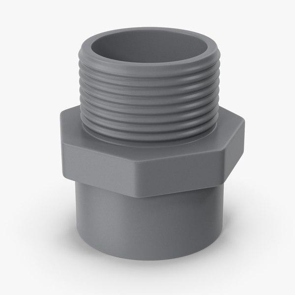 modelo 3d PVC Pipe Adapter - TurboSquid 1938621