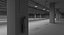 3D realistic public underground car park