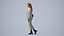 00400Mila011 - Adult Caucasian woman walking through office in autumn business attire carrying bag