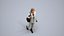 00400Mila011 - Adult Caucasian woman walking through office in autumn business attire carrying bag