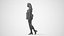 00400Mila011 - Adult Caucasian woman walking through office in autumn business attire carrying bag