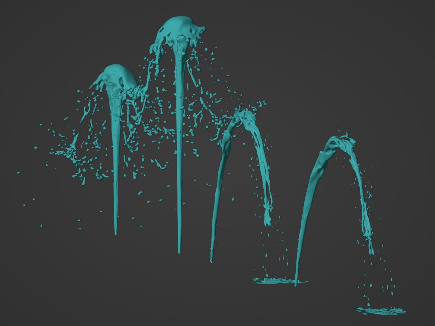 3D Water Splash Pack - TurboSquid 1859317