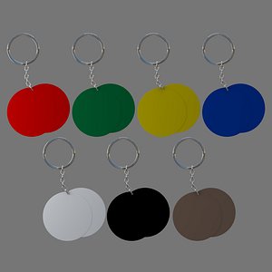 Price Tags round double collection of 7 3D model