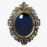 Baroque oval frame