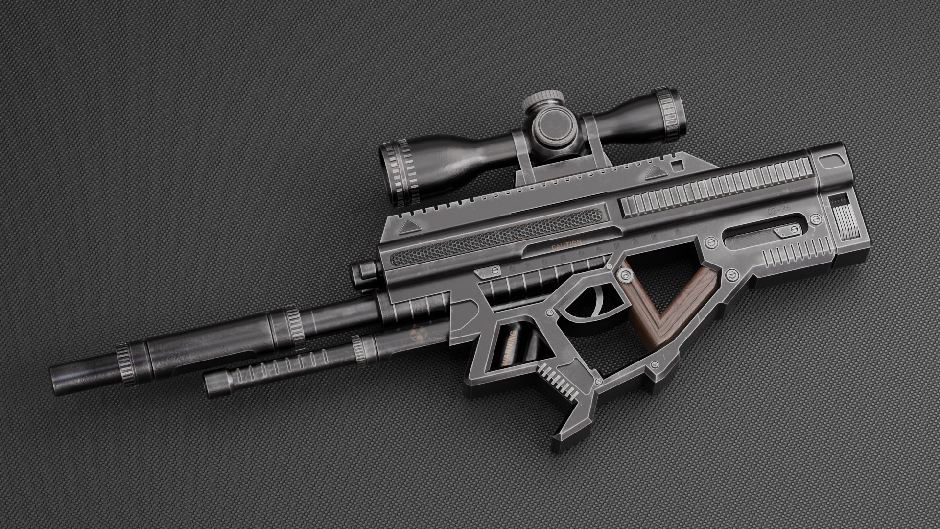Scifi Military Rifle Gun Concept For Game Model - TurboSquid 2334023
