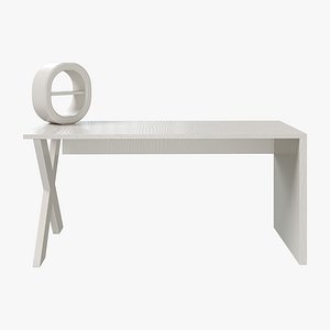Modern X-Leg Executive Office Desk 3D model