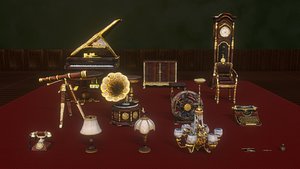 3D Antique Furniture Collections