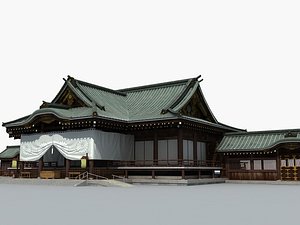 3D japanese temple model