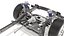 SUV Car Frame Structure with Chassis Rigged for Cinema 4D 3D model
