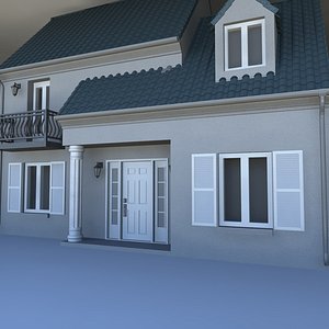 80 s house 3D model