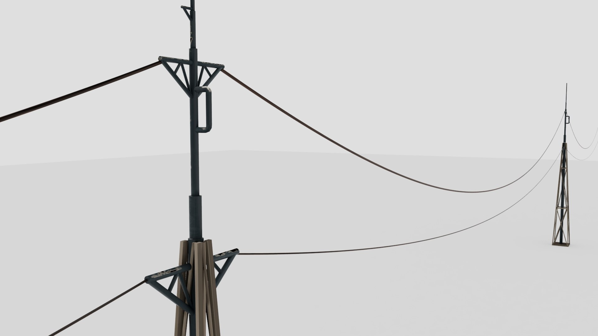 Transmission Power Lines 3D Model - TurboSquid 2345845