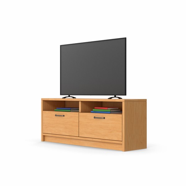 Tv Stand With Smart Tv 3d Model Turbosquid