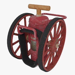 old wheeled fire extinguisher