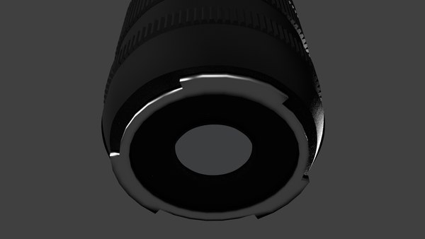 3d model camera lens