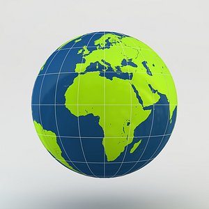 Internet Earth Sign Globe Striped W02